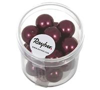 Rayher Perle Cerate Vetro Rinascimentali, 12Mm, Bordeaux, Scatolina 21Pz, 14404291