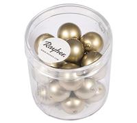 Rayher Perle Cerate Vetro Rinascimentali, 12Mm, Oro, Scatolina 21Pz, 14450616
