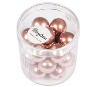 Rayher Perle Cerate Vetro Rinascimentali, 12Mm, Rosa Antico, Scatolina 21Pz, 14404221