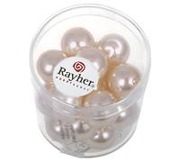 Rayher Perle Cerate Vetro Rinascimentali, 12Mm, Rosa Cipria, Scatolina 21Pz, 14404270