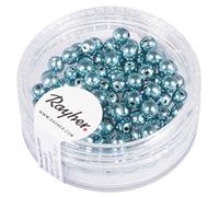 Rayher Perle Cerate Vetro Rinascimentali, 4Mm Ø, Acqua, Scatolina 85Pz, 14400354