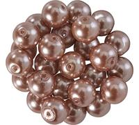 Rayher Perle Cerate Vetro Rinascimentali, 8Mm Ø, Cashmere, Scatolina 25Pz, 14402520