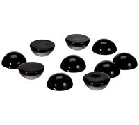 Rayher Perle di Plastica Occhio Animale, 10 Pezzi, Rotondo, Black, Perla di Plastica