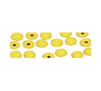 Rayher Perle Legno Fsc 100%, Lucide, 10Mm Ø, Giallo, Bus.Blis. 52Pz, 1250320