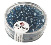 Rayher Perline, 4 Mm Ø, con Foro Argentato, Turchese, Scatola 17 G, 1430007
