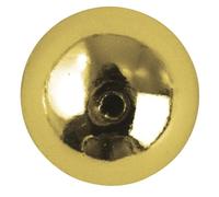 Rayher - Perline Rotonde in plastica, Diametro 2,5 mm Gold