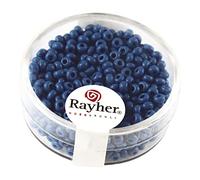 Rayher Perline Vetro, 2,6 Mm Ø, Opache, Turchese, Scatolina 17G, 1405607