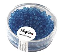 Rayher Perline Vetro, 2,6 Mm Ø, Trasparenti, Turchese, Scatolina 17G, 1405707