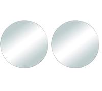 Rayher Piastra specchio, 20cm ø, angoli smussi, 2 pezzi