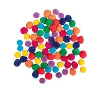 Rayher pompons misti multicolore, diametro 15 mm, sacchetto da 80 pezzi, colori arcobaleno, per lavori creativi, biglietti d’auguri, pacchetti regalo, scrapbooking, feste bambini, 75443990