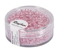 Rayher Perline Rocaille Arktis Smaltate 2,6 mm Rosa Tenero – Scatola 17 g