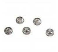 Rayher Rocaille Metallic Con Foro Grande, 5,5Mm, Argento, Foro Ø2Mm, Scatolina 80Pz, 14825606