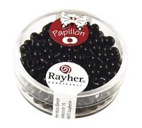 Rayher Rocaille-Papillon, Nero, 3,2X6,5Mm, Scatola 18G, 14143576