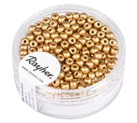 Rayher Rocailles, 3Mm Ø, Oro Opaco, Scatolina 200Pz, 14841616