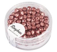 Rayher Rocailles, 4mm ø, Rosa Antico, scatolina 120pz