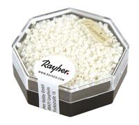 Rayher Rocailles-Delica, 1,6 Mm Ø, Bianco, 6G, Mat Opache,Scat., 14764102