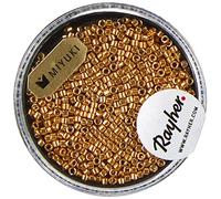 Rayher Rocailles-Delica, 1,6 Mm Ø, Oro, 4G, Metallizzate, Scat., 14760616