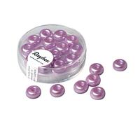 Rayher Rondella Vetro Foro Gr., Cerato, 9Mmø, Orchidea, Foro Ø 3Mm, Scatola 14Pz, 14681310
