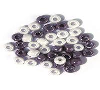 Rayher Rondella Vetro, Opaco, TON.Gri-Lil-BIA., Ø 5,4 Mm, Scatolina 55G, 1439400