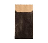 Rayher Sacchetti di carta, mini XXS, da riempire, 50 sacchetti di carta, nero, 4,5 x 6 cm, 60 g/m², per alimenti, stelle di carta, sacchetti per calendario dell'Avvento, 67252576