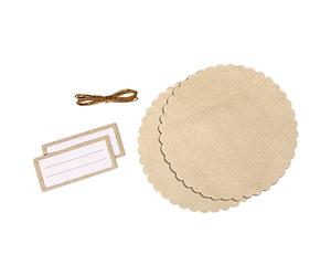 Rayher Set Deco P.Vasetto Marmellata Lino 15Cm, Bus.Blis. 1 Set, 68002000