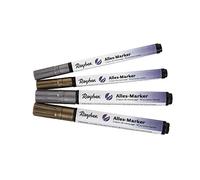 Rayher Set Marker Universale Oro/Argento, 2X Punta Grossa, 2X Punta Fine, Set 4Pz, 38984000