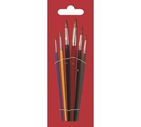 Rayher Set Pennelli Scuola, Pelo Di Bue, 6 Misure Su Cartoncino, 3731200