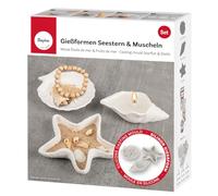 Rayher Set stampi Silicone Stella Marin conchi, Ciotole Deco, 3 Pezzi, 36187000