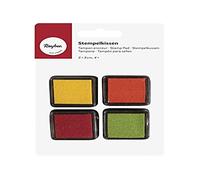 Rayher Set Tamponi Mini - Spring, 3X3Cm, Bus.Blister 4Pz, 29014000