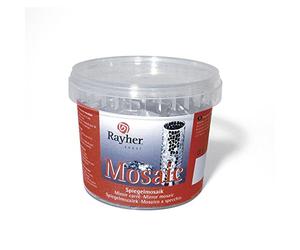 Rayher set tessere per Mosaico a specchio, piastrelle, tasselli ideali per decorazioni e fai da te, 1,5 x 1,5 cm, 600 pz.