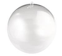Rayher Sfera -Plastica, Apribile 14Cm Ø, Cristallo, con Foro 15 Mm P.Catena LED, 3946137
