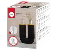 Rayher Stampo silicone forma a U vaso scanalato, 8,5x3,8x10cm, incl. 2 provette, 36150000