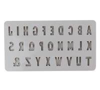 Rayher Stampo Silicone Mini ABC, 14,5x26x1cm, 27 Forme, Box 1pz, 36158000