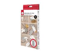 Rayher Stampo Silicone Zucca, Fungo, Foglio, 14.5x26x1cm, 7 Forme, Box 1Pz, 36123000, Multicolore, Normale