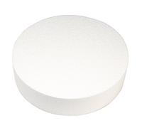 Rayher Styrofoam Disc, 30 cm x 7 cm, Plastica, Rotondo, Bianco