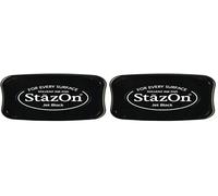 Rayher Tampone Stazon, Nero, 28383576 (Confezione da 2)