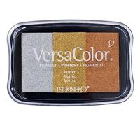 Rayher Tampone timbri "Versacolor", oro, 3 colori, superficie timbro 4,7x7,5cm, 29250616