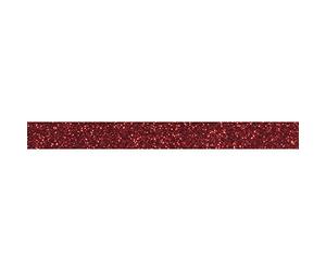 Rayher Tape Glitter, Rosso Classico, 15Mm, Rotolo 5M, 59925287