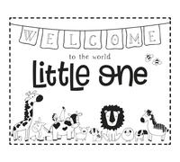 Rayher Timbro Welcome Little One, 10 x 8 cm, Legno, Marrone, 6 x 6 x 2.6 cm