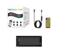 Rayhome sincronizza più luci Devil Eyes Bluetooth con controllo APP, display LED scorrevole, segnale luminoso for parabrezza di auto e camion(16x32 Pixels 7X17CM)