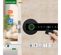RAYKUBE M5 Tuya BLE Serratura intelligente per impronte digitali Serratura elettronica digitale con password/chiave/scheda IC/Smartlife/Sblocco APP Tuya