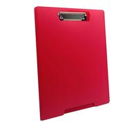 RAYLU PAPER - Appunti con pinza A4 realizzati in polipropilene resistente, cartella appunti con copertina per appunti in ufficio (rosso)