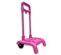 RAYLU PAPER - Carrello portapacchi scuola pieghevole, leggero e resistente con ruote in gomma e maniglia estraibile, carrello per zaini scolastici dimensioni 86 x 27 x 26 cm (Rosa)