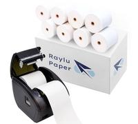 Raylu Paper - Carta termica, rotoli 80 x 60 mm di carta per stampante termica, per biglietto, POS e Datafono, confezione di rotoli di stampante per biglietti senza inchiostro. (8 rotoli)
