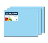 RAYLU PAPER - Cartoncini Colorati 50 x 65 cm, 25 Pezzi Fogli Colorati 180g/m², Carta Colorata Proffesionale per l’ufficio e per l'artigianato (Azzurro Cielo)