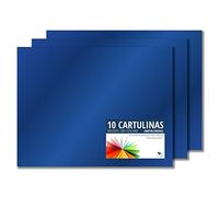 RAYLU PAPER - Cartoncini Colorati Metallizzati 50 x 65 cm, 10 Pezzi Fogli Colorati 180g/m, Carta Colorata Proffesionale per l’ufficio e per l'artigianato (Blu Metallizzato)