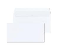 RAYLU PAPER - Confezione di buste bianche in carta con chiusura autoadesiva per l'invio di documenti e lettere, facile da sigillare, 90 g/m² di spessore (Americano, 10 unità)