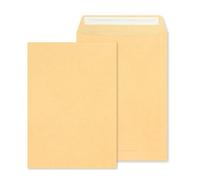 RAYLU PAPER - Confezione di grandi buste kraft con chiusura autoadesiva per l'invio di documenti, sigillatura facile e veloce, 90 g/m² di spessore (4 ° prolungato, 250 unità)