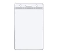 RAYLU PAPER - Custodia per carte d'identità in plastica rigida, porta carte di credito trasparente, custodia protettiva impermeabile (57x90)