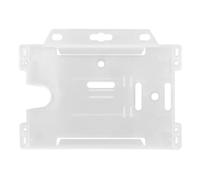 RAYLU PAPER - Custodia per carte d'identità in plastica rigida, porta carte di credito trasparente, custodia protettiva impermeabile (54x85)